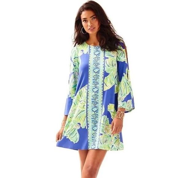 Lilly Pulitzer Latitude Adjustment Ophelia Swing Split Sleeve Mini Dress XS - Picture 11 of 11